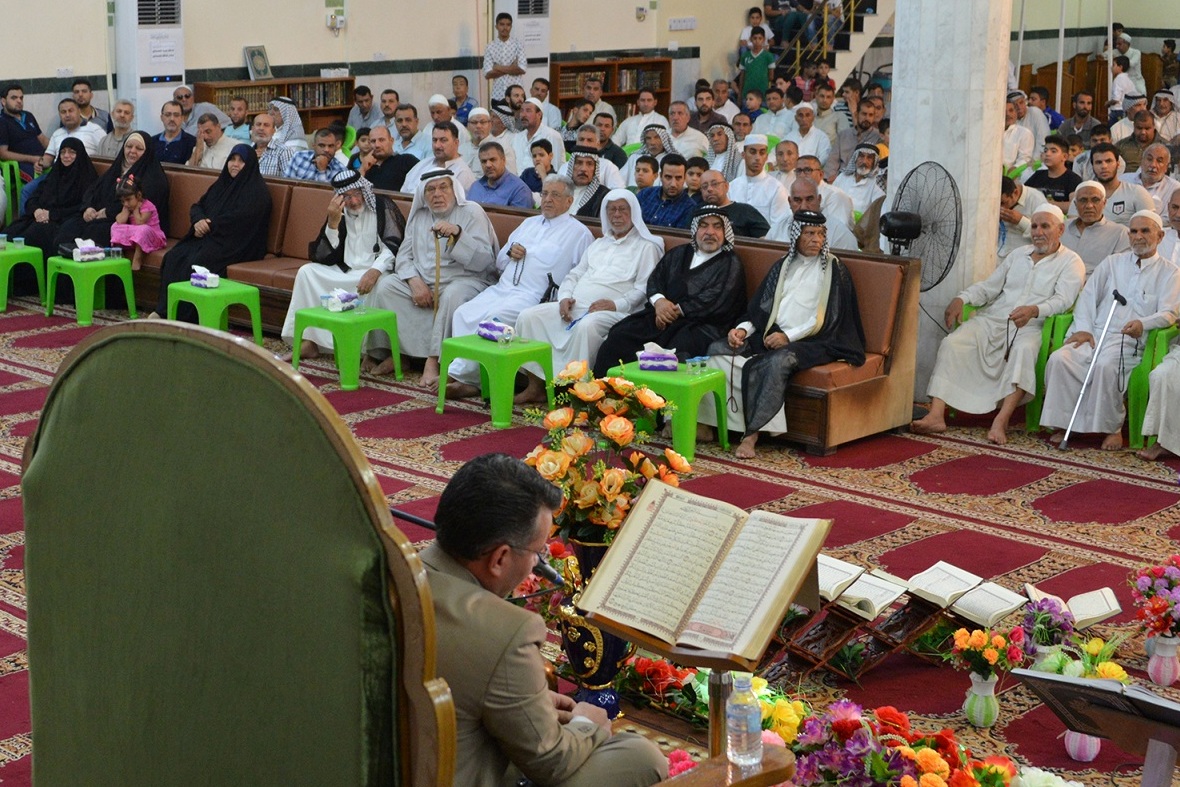 دار القرآن الكريم تقيم محفل قرآني في مسجد الرسول الأعظم في بغداد