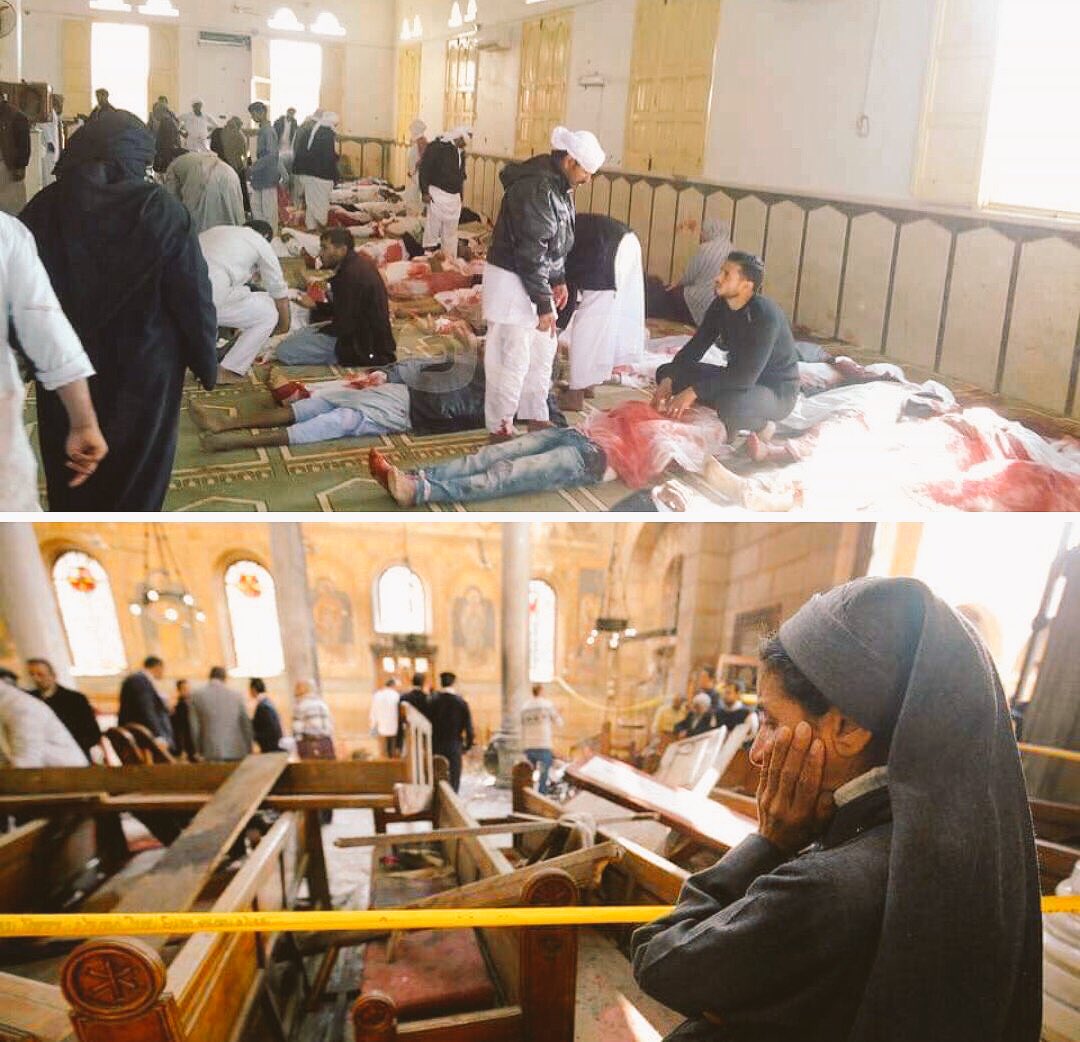 مئات الضحايا في مذبحة على مسجد في سيناء