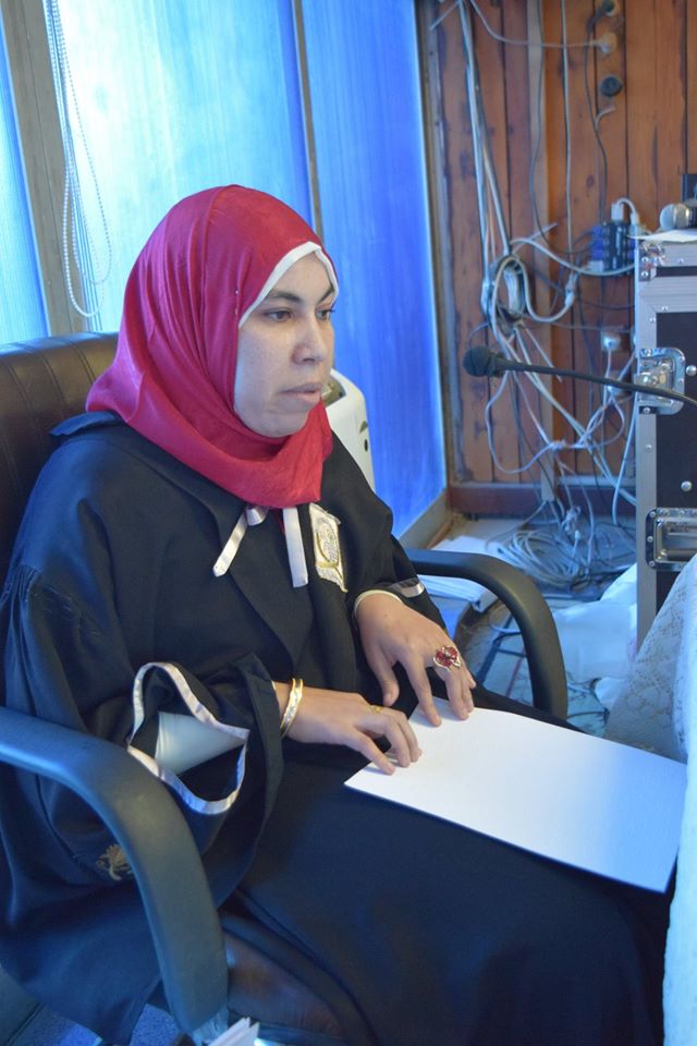 أول باحثة كفيفة مصرية تناقش رسالة ماجستير عن التنمية البشرية في ضوء القرآن