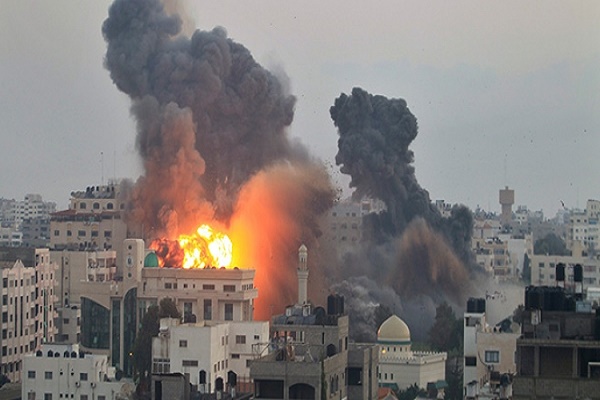 Sionist rejim Qəzza sektorunu yenidən bombaladı