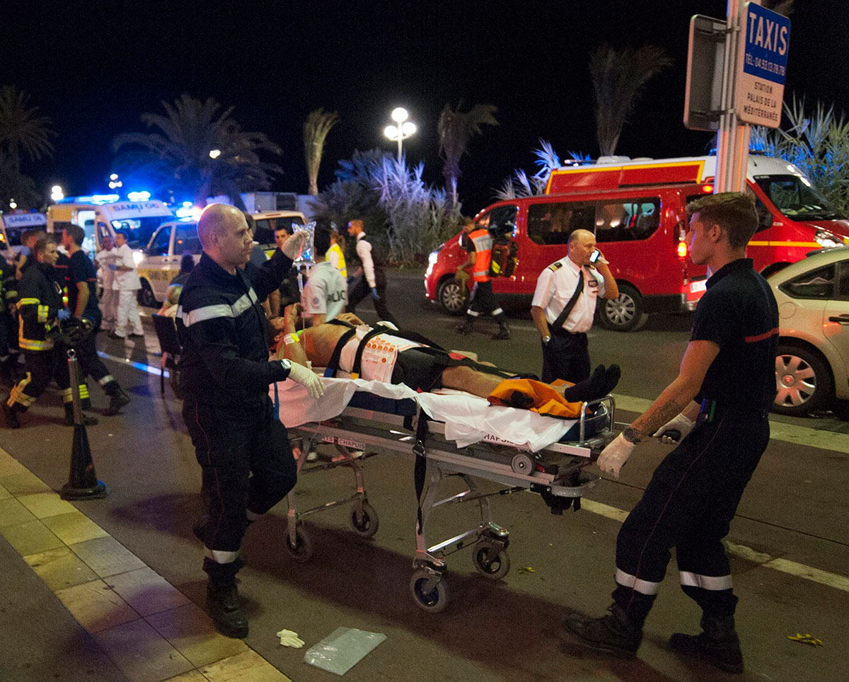 Nice lorry attack Scenes of carnage in French city