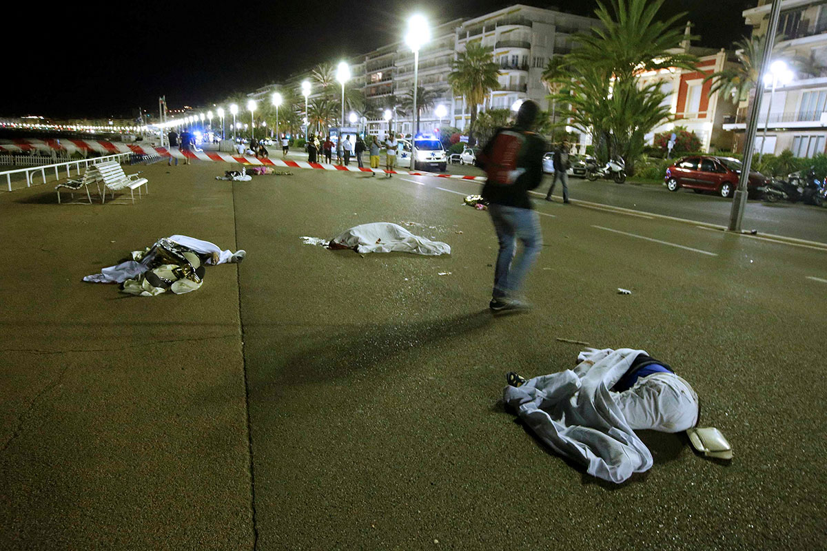 Nice lorry attack Scenes of carnage in French city