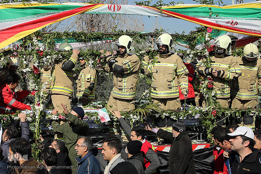 Funeral de los bomberos mártires 1