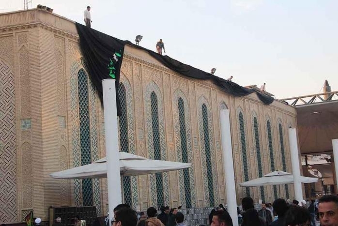 حرم امیرالمومنین علی(ع) سیاهپوش شد + تصاویر
