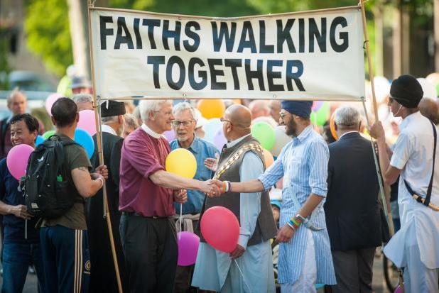 راهپیمایی پیروان ادیان در کالیفرنیا