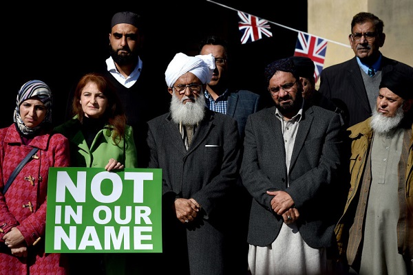 تظاهرات مسلمانان در محکومیت حمله تروریستی لندن