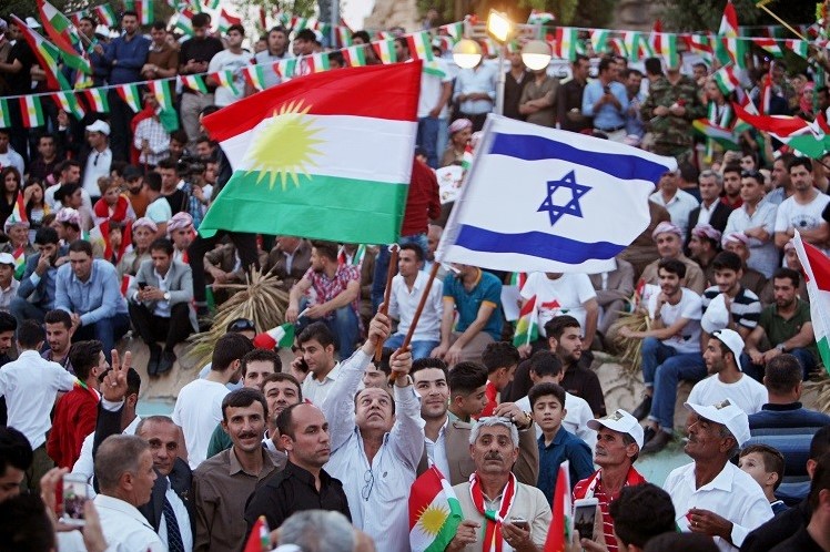 پرچم رژیم صهیونیستی در کردستان عراق برافراشته شد + عکس