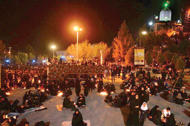 تصاویری از برگزاری آیین عزاداری در بقاع متبرکه سیستان