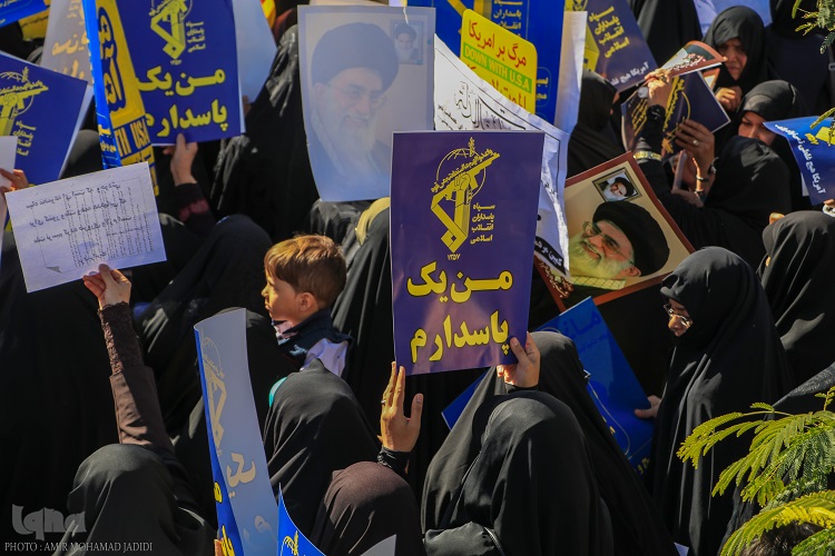 گزارش تصویری اجتماع مردم اصفهان در محکومیت سخنان رییس جمهور آمریکا