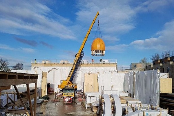 توسعه احداث نخستین مسجد دوستدار محیط زیست اروپا به روایت تصویر/ آماده