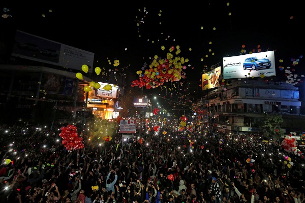 تصاویری از جشن سال نو میلادی در کشورهای مختلف جهان