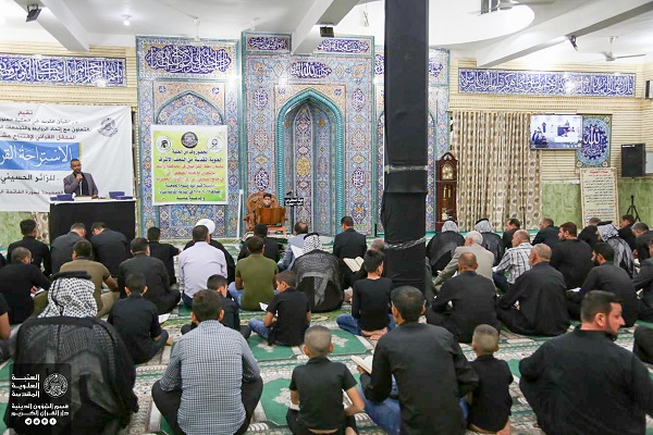 تصاویری از استراحت‌گاه‌های قرآنی اربعین در واسط عراق