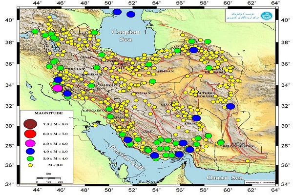 ایران در فروردین ماه 900 بار لرزید ایران در فروردین ماه 900 بار لرزید
