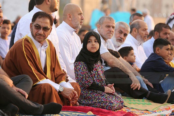 100 هزار فلسطینی نماز عید قربان را در مسجدالاقصی اقامه کردند + عکس 