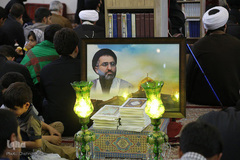 همزمان با سالروز شهادت امام صادق(ع)؛ مراسم اربعین شهادت حجت الاسلام سیدمهدی تقوی برگزار شد