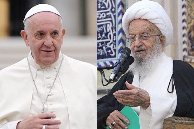 بابا الفاتيكان يشكر المرجع الديني مكارم الشيرازي