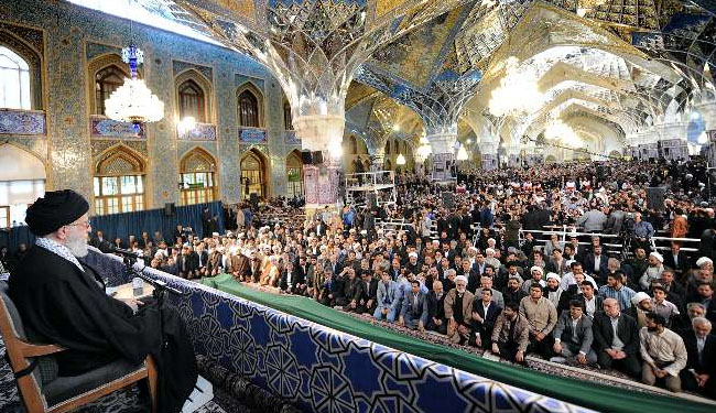 آية الله خامنئي: الاميركيون لم يوفوا بإلتزاماتهم في الاتفاق النووي +صور