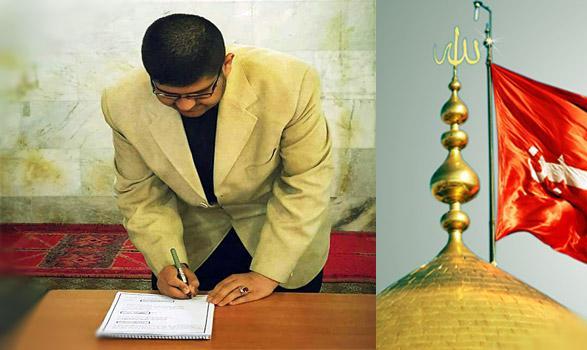 ناشط قرآني من ذي قار يهدي ارشيفه إلى إذاعة القرآن الكريم في العتبة الحسينية