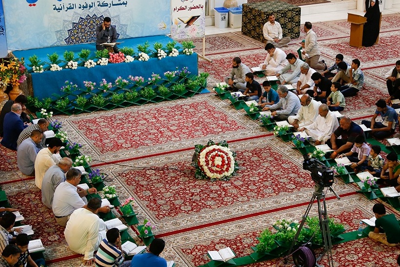 بالصور...العتبة العلوية تستضيف نخبة من قراء منطقة 
