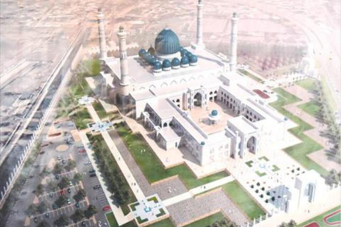 بناء أضخم مسجد في آسيا الوسطى بطاجيكستان