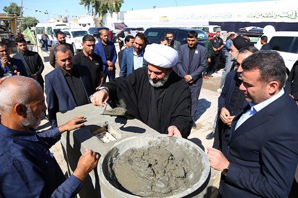 بالصور.. وضع حجر الأساس لمسجد وحسينية السيدة نرجس {ع} في سامراء بالصور.. وضع حجر الأساس لمسجد وحسينية السيدة نرجس {ع} في سامراء