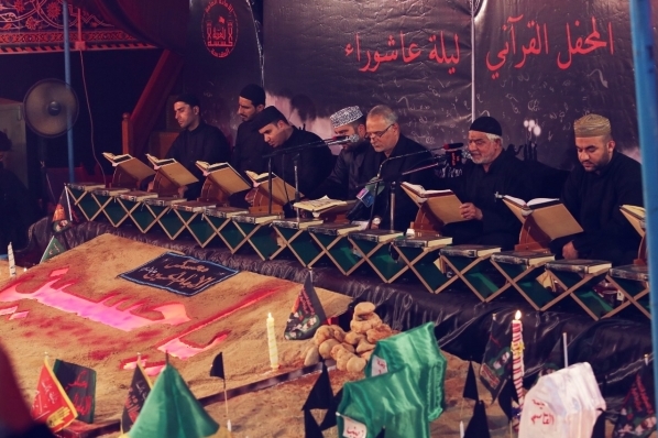 دار القرآن الكريم تحيي ليلة عاشوراء بمحفل قرآني في المخيم الحسيني الشريف