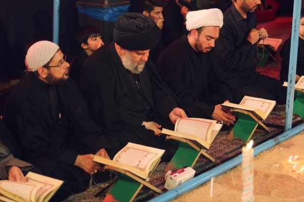 دار القرآن الكريم تحيي ليلة عاشوراء بمحفل قرآني في المخيم الحسيني الشريف