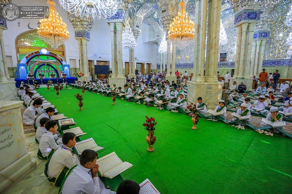 إنطلاق الختمة القرآنية الخاصة بالبراعم في الصحن العلوي المطهر