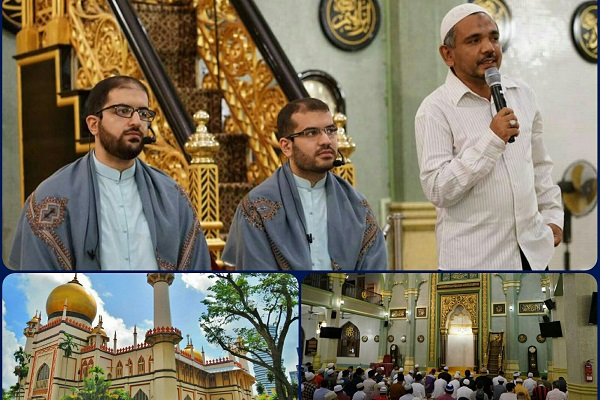 بالصور..أكبر المساجد في سنغافورة تفتح أبوابها أمام وفد العتبة الحسينية لإقامة المحافل القرآنية