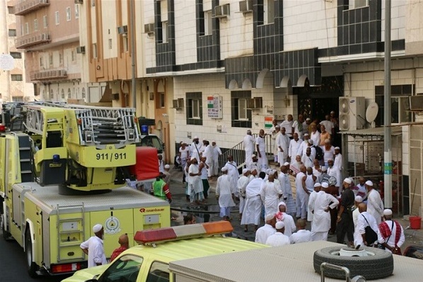نجاة 391 حاجا من حريق في مكة المكرمة