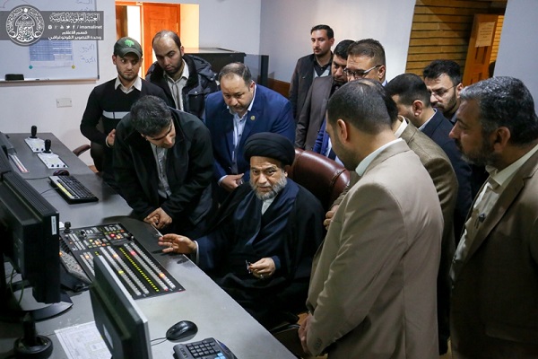 بالصور..إفتتاح فضائية العتبة العلوية المقدسة