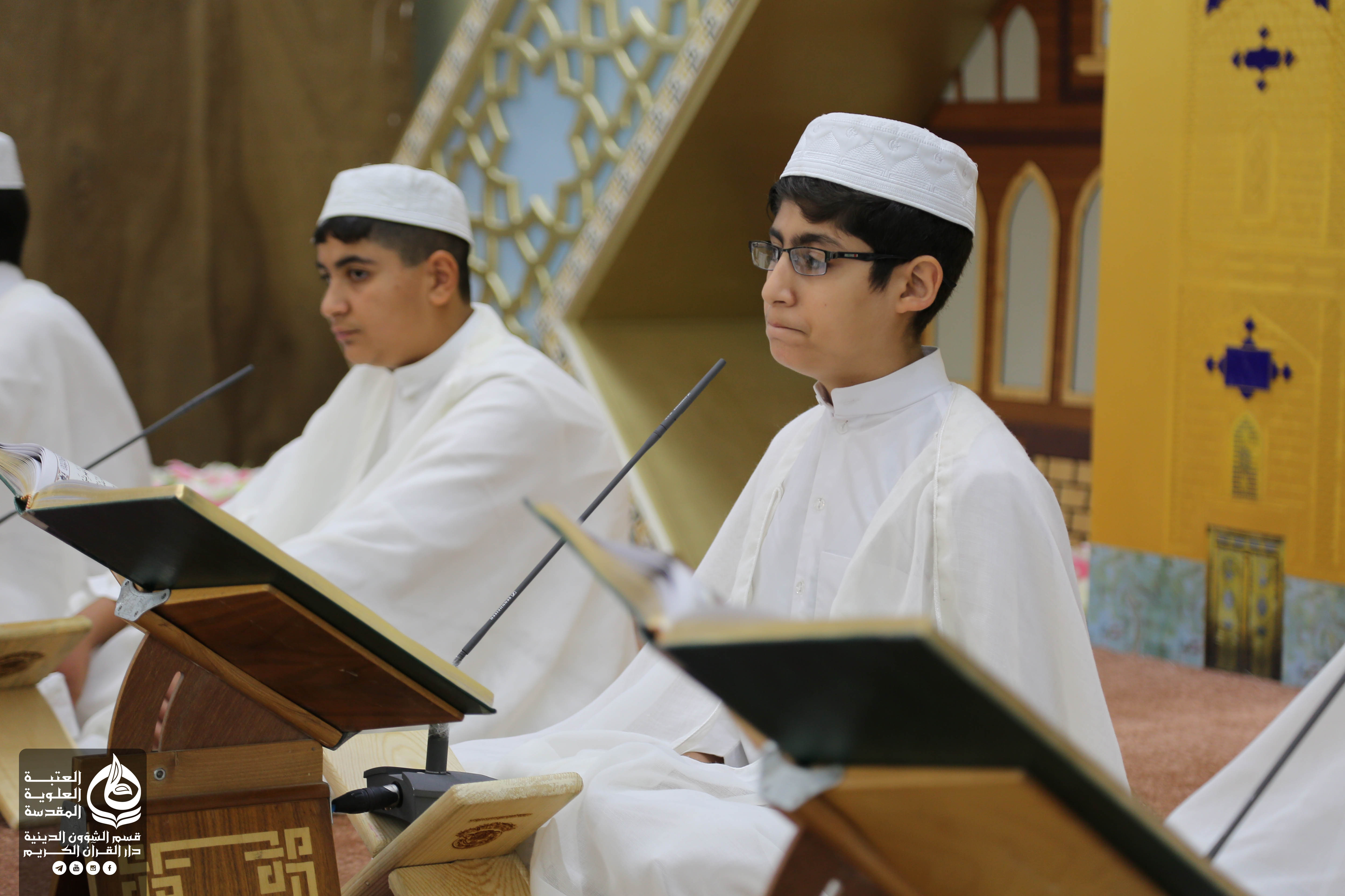 العتبة العلوية تستقطب كوكبة من براعم العراق في ختمتها الرمضانية القرآنية