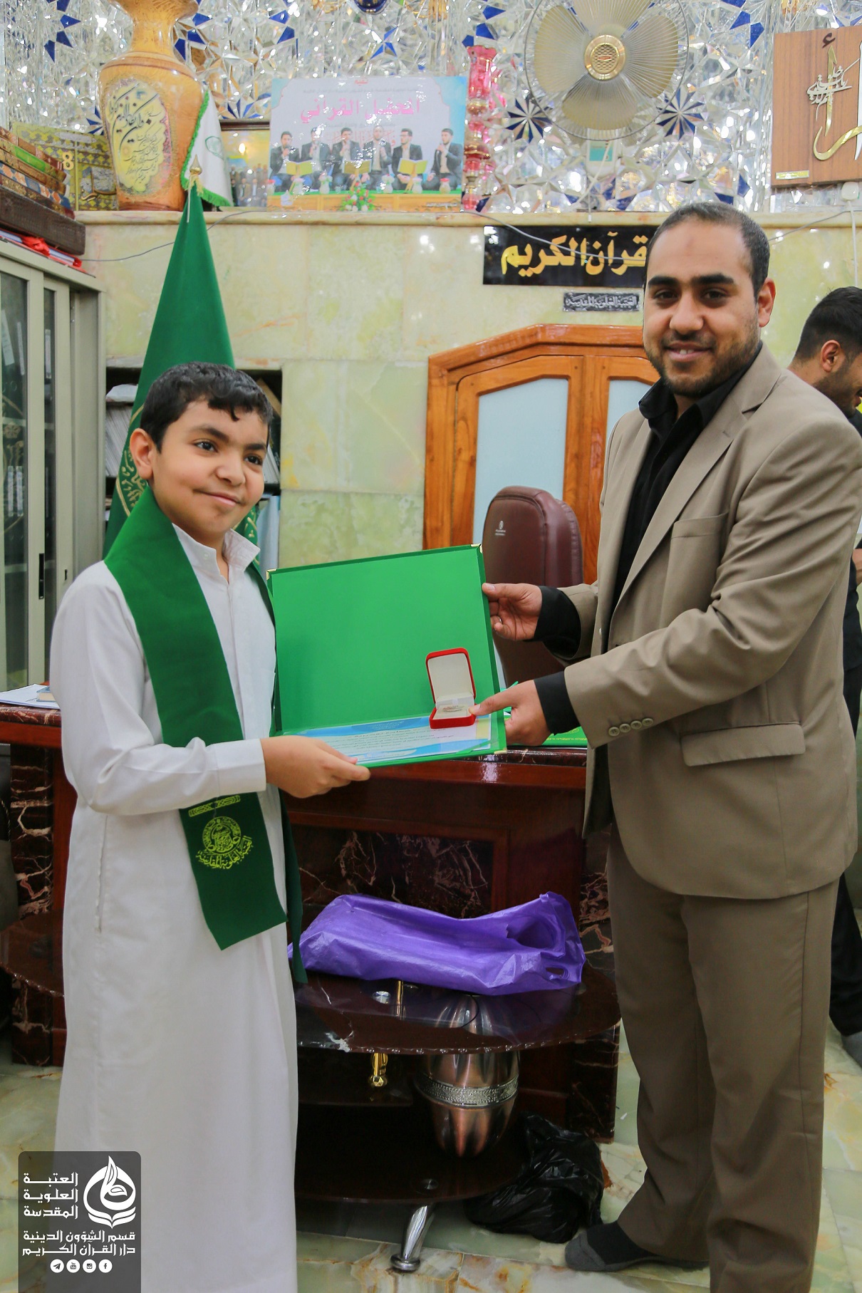العتبة العلوية تستقطب كوكبة من براعم العراق في ختمتها الرمضانية القرآنية