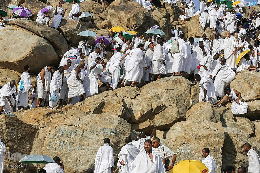 توافد ضيوف الرحمن على صعيد عرفات