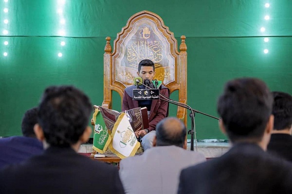 من صحنِ أبي الفضل العبّاس (عليه السلام): تلاواتٌ قرآنيّة مفعمةٌ بأجواءٍ إيمانيّة تصدحُ بها حناجرُ القرّاء..