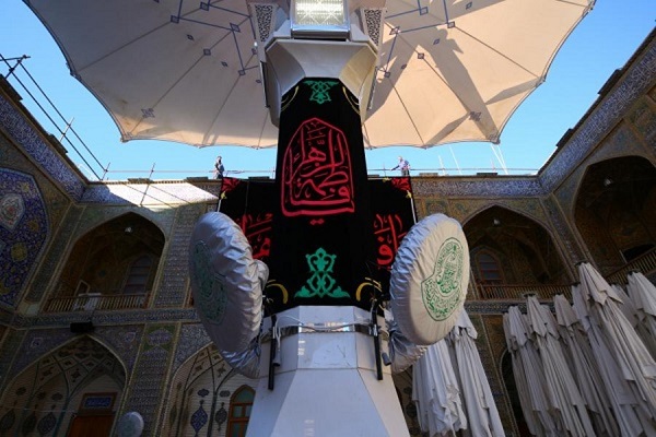 بالصور..معالم الحزن في العتبة العلوية لإحياء ذكرى إستشهاد السيدة الزهراء(س)