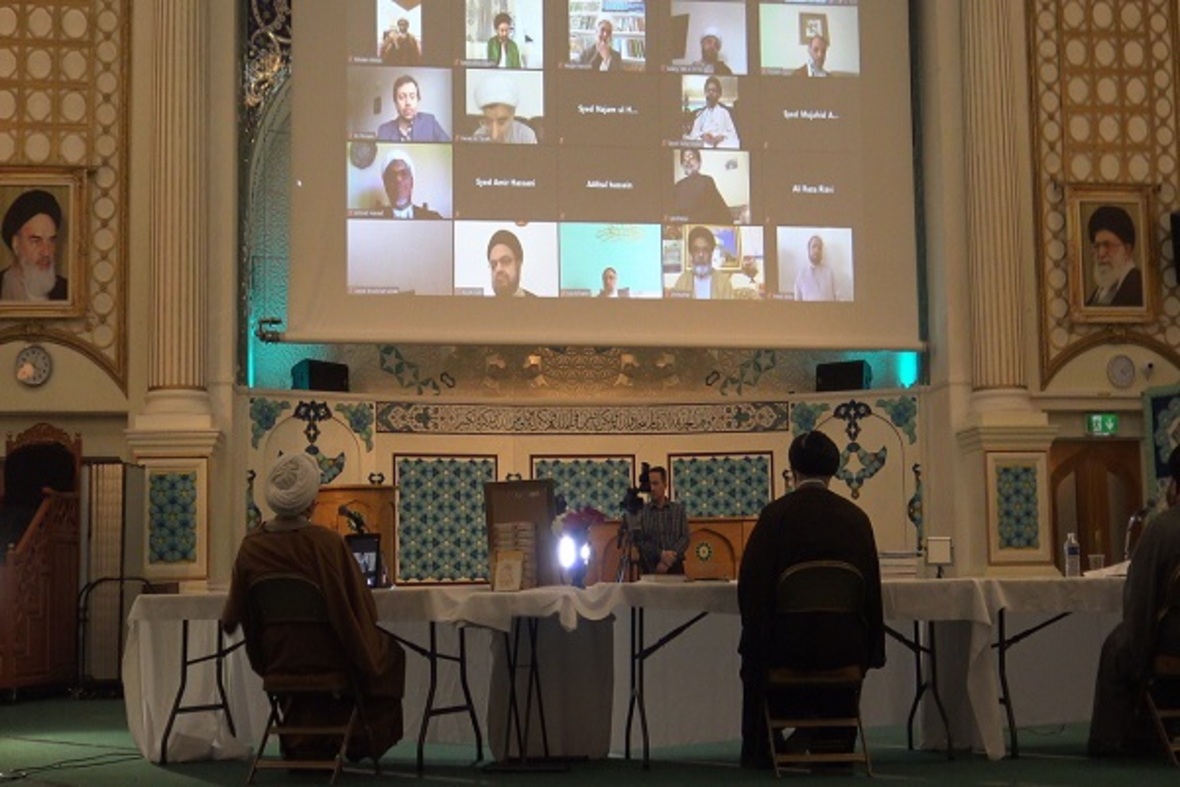بالصور...تنظيم المؤتمر الافتراضي لعلماء المراكز الاسلامية في بريطانيا