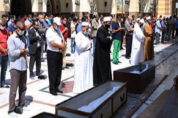 أول صلاة جنازة داخل مسجد بمصر منذ جائحة كورونا