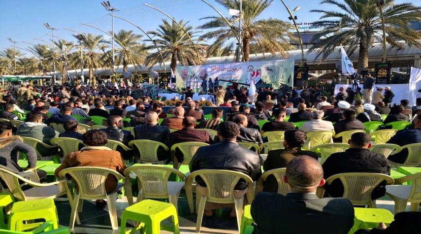 بالفيديو..حفل تأبيني كبير في كربلاء في ذكرى استشهاد قادة النصر