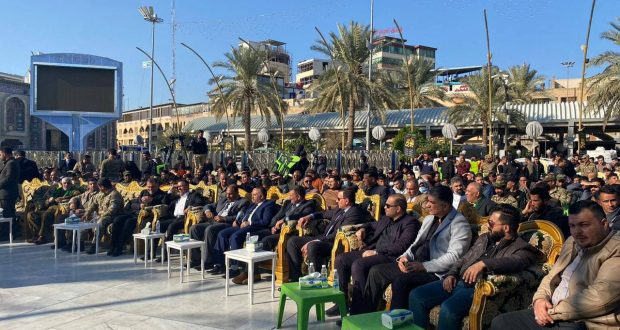 بالفيديو..حفل تأبيني كبير في كربلاء في ذكرى استشهاد قادة النصر