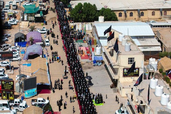 إقامةُ أطول صلاة جماعة موحّدة على طريق (يا حسين)
