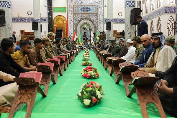 ختام المسابقة الثانية للتلاوة والتفسير في النجف/ محفل قرآنی على أرواح شهداء العراق في المثنى