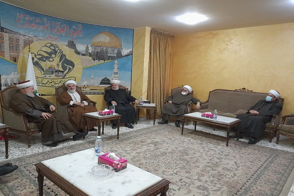نائب رئيس جامعة الأديان الايرانية يزور تجمع العلماء المسلمين في لبنان + صور