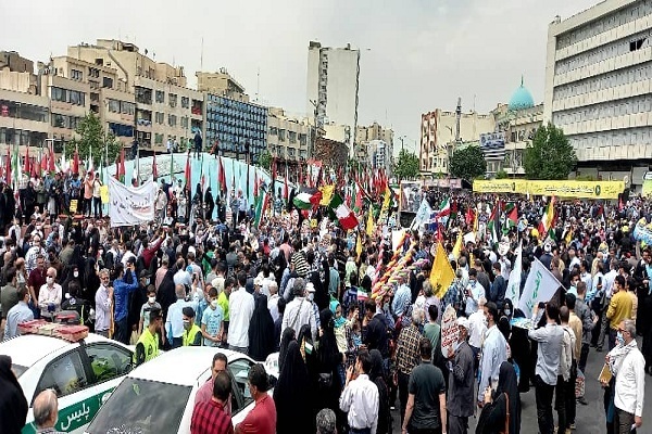 البيان الختامي لمسيرات يوم القدس العالمي في إيران + صور و فیديو