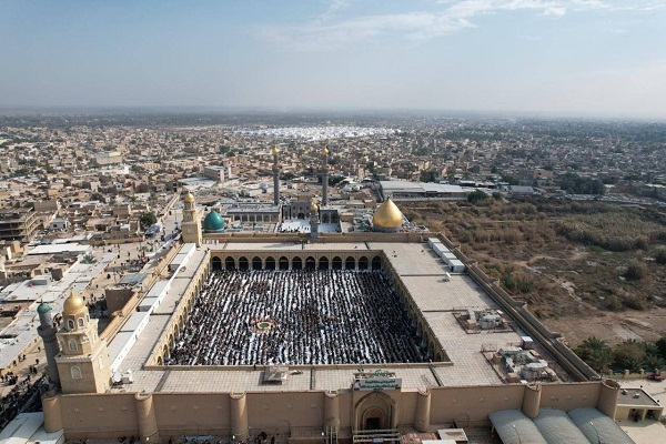 بالصور...إقامة صلاة الجمعة الموحدة لاتباع التيار الصدري