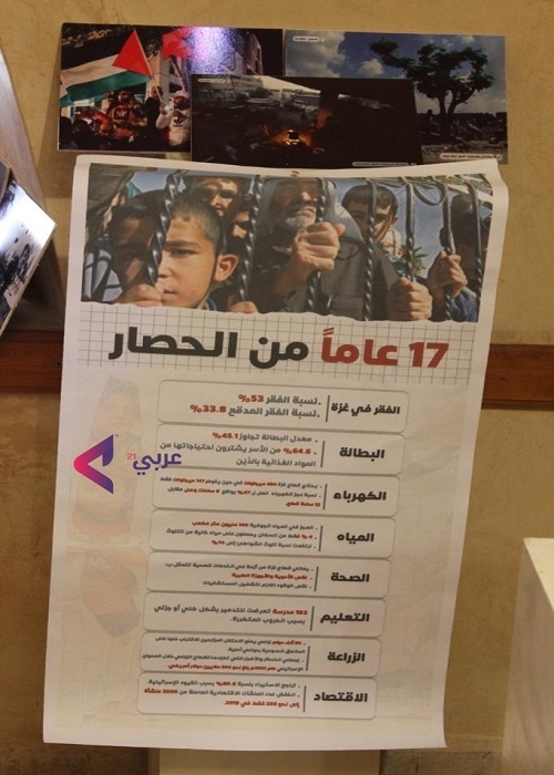 معرض فني بفاس المغربية رفضاً لحصار غزة وتضامناً مع فلسطين + صور