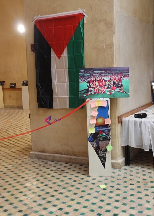 معرض فني بفاس المغربية رفضاً لحصار غزة وتضامناً مع فلسطين + صور