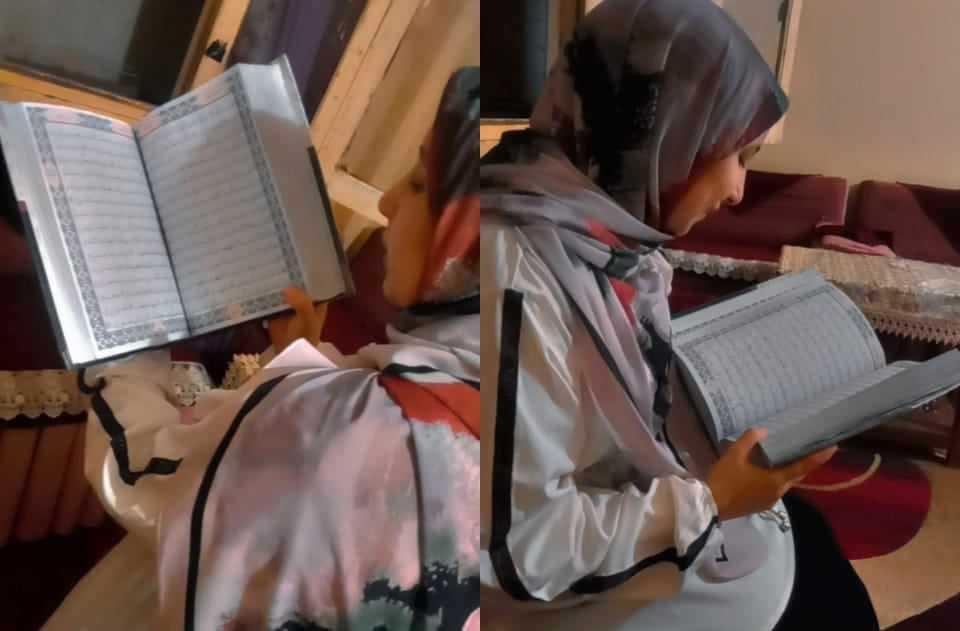فتاة مصریة حفظت القرآن وكتبته بخط يدها في 4 أشهر