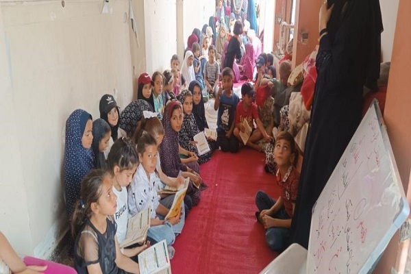 أطفال يلتحقون بحلقات حفظ القرآن شمال غزة + صور