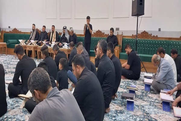 إقامة أول مجلس قرآني بمسيرة الأربعين + صور